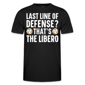 Volley-ball Libero - T-shirt sport Homme - noir - Devant - AI Model Male 178 dark (178cm)