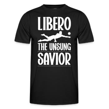 Volley-ball Libero - T-shirt sport Homme - noir - Devant - AI Model Male 178 dark (178cm)