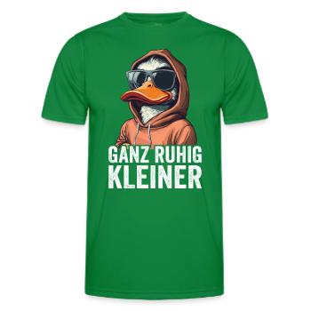 Calm down, little funny saying - Men's Functional T-Shirt - kelly green - Front - AI Model Male 178 dark (178cm)