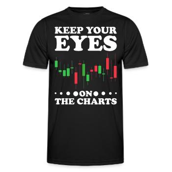Day Trading Day Trader Bourse Bourse - T-shirt sport Homme - noir - Devant - AI Model Male 178 dark (178cm)