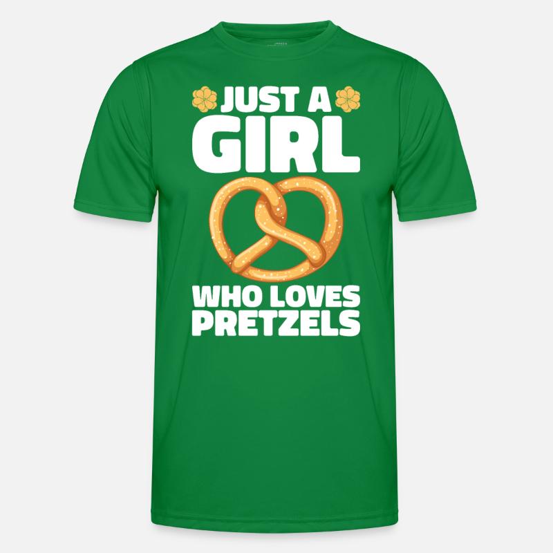 Bretzel Brezeln Bäcker Backwaren Männer Funktions-T-Shirt