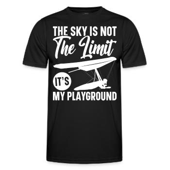 Deltaplane Parapente Deltaplane - T-shirt sport Homme - noir - Devant - AI Model Male 178 dark (178cm)