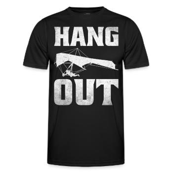 Deltaplane Parapente Deltaplane - T-shirt sport Homme - noir - Devant - AI Model Male 178 dark (178cm)