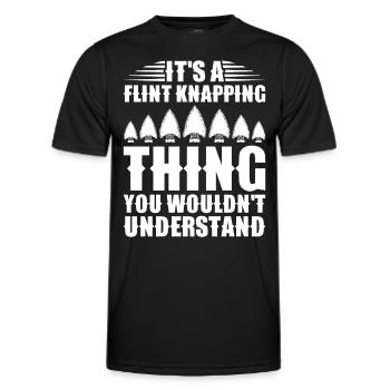 Pfeilspitzen Sammler Pfeilspitzen Sammlung - Männer Funktions-T-Shirt - Schwarz - Vorne - AI Model Male 178 dark (178cm)