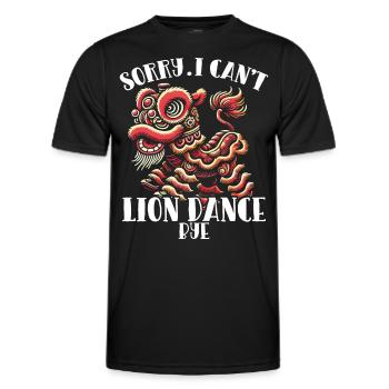 Lion Dance Chinesisches Neujahr Löwentanz - Männer Funktions-T-Shirt - Schwarz - Vorne - AI Model Male 178 dark (178cm)