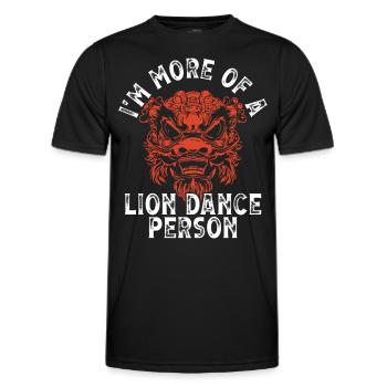 Lion Dance Chinesisches Neujahr Löwentanz - Männer Funktions-T-Shirt - Schwarz - Vorne - AI Model Male 178 dark (178cm)