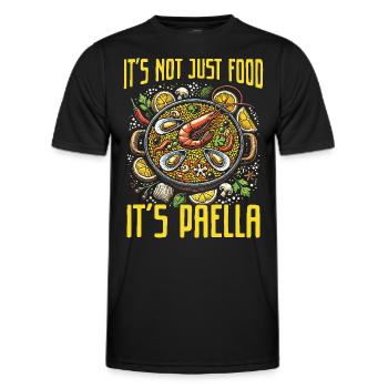 Paella Spanische Küche Meeresfrüchte - Männer Funktions-T-Shirt - Schwarz - Vorne - AI Model Male 178 dark (178cm)