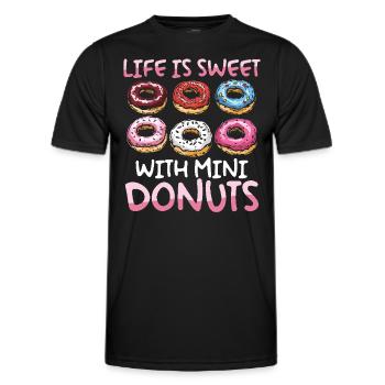 Donuts Donut - Männer Funktions-T-Shirt - Schwarz - Vorne - AI Model Male 178 dark (178cm)