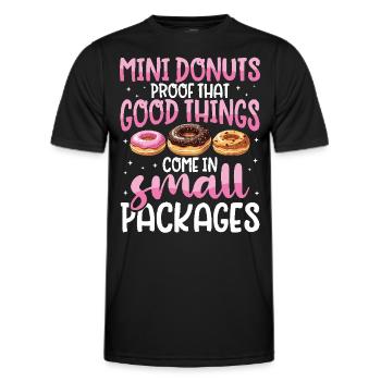 Donuts Donut - Männer Funktions-T-Shirt - Schwarz - Vorne - AI Model Male 178 dark (178cm)
