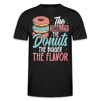 Donuts Donut - Männer Funktions-T-Shirt - Schwarz - Vorne - AI Model Male 178 dark (178cm)