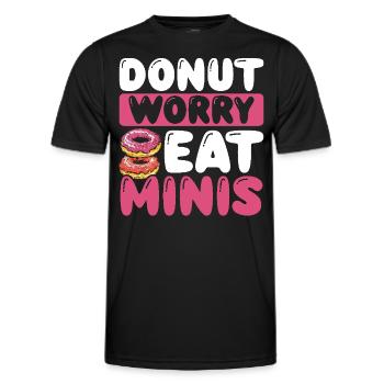 Donuts Donut - Männer Funktions-T-Shirt - Schwarz - Vorne - AI Model Male 178 dark (178cm)