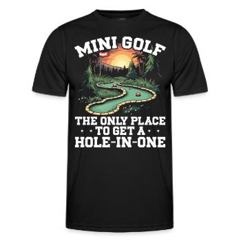Golf Golf Golf Golf Parcours de Golf - T-shirt sport Homme - noir - Devant - AI Model Male 178 dark (178cm)