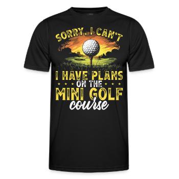 Golf Golf Golf Golf Parcours de Golf - T-shirt sport Homme - noir - Devant - AI Model Male 178 dark (178cm)