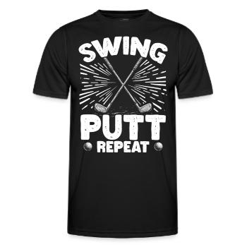 Golf Golf Golf Golf Parcours de Golf - T-shirt sport Homme - noir - Devant - AI Model Male 178 dark (178cm)