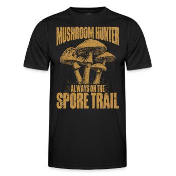 Pilzsammler Pilzsucher Pilze Sammeln Pilzsucher - Männer Funktions-T-Shirt - Schwarz - Vorne - AI Model Male 178 dark (178cm)