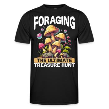 Pilzsammler Pilzsucher Pilze Sammeln Pilzsucher - Männer Funktions-T-Shirt - Schwarz - Vorne - AI Model Male 178 dark (178cm)