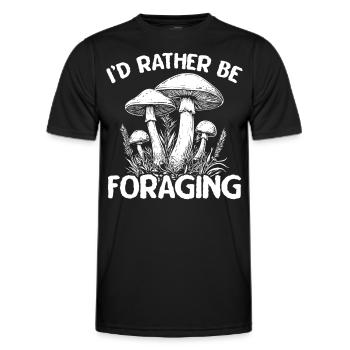 Pilzsammler Pilzsucher Pilze Sammeln Pilzsucher - Männer Funktions-T-Shirt - Schwarz - Vorne - AI Model Male 178 dark (178cm)