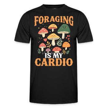 Pilzsammler Pilzsucher Pilze Sammeln Pilzsucher - Männer Funktions-T-Shirt - Schwarz - Vorne - AI Model Male 178 dark (178cm)