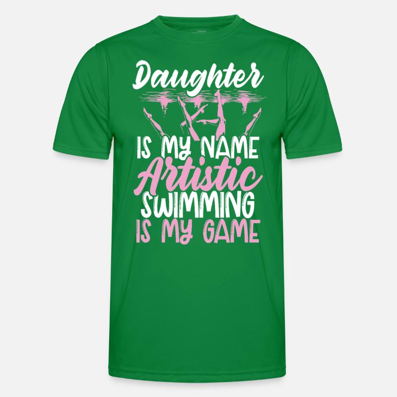 Synchronschwimmen Synchro Schwimmer Männer Funktions-T-Shirt