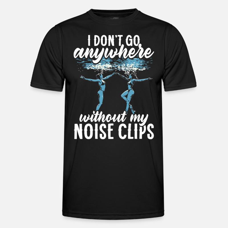 Synchronized Swimming Synchro Swimmers - Men's Functional T-Shirt - black