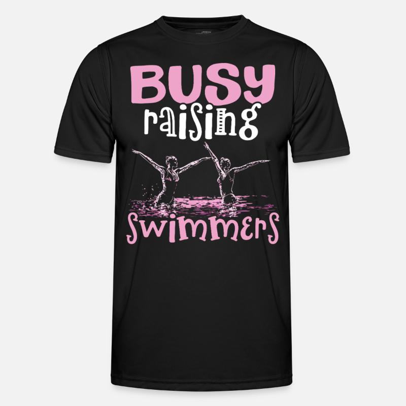 Synchronized Swimming Synchro Swimmers - Men's Functional T-Shirt - black