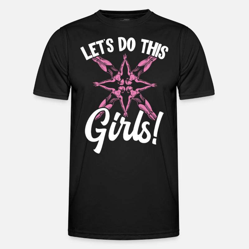 Synchronized Swimming Synchro Swimmers - Men's Functional T-Shirt - black