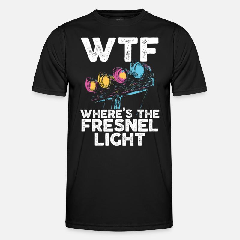 Lichttechniker Beleuchtungstechniker Lichttechnik - Männer Funktions-T-Shirt - Schwarz