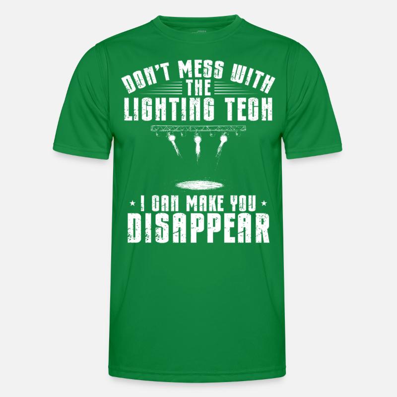 Lichttechniker Beleuchtungstechniker Lichttechnik Männer Funktions-T-Shirt