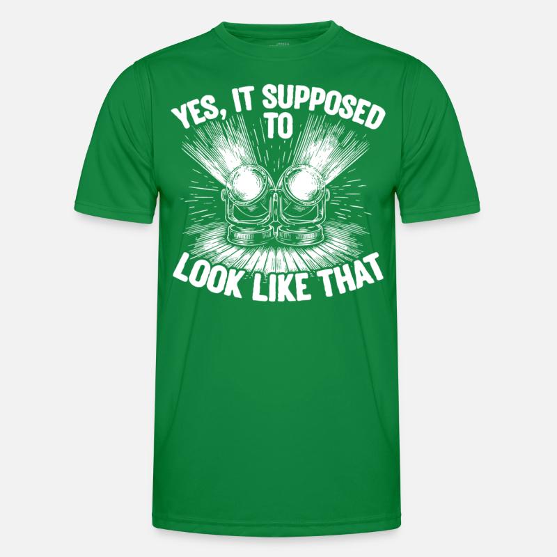 Lichttechniker Beleuchtungstechniker Lichttechnik Männer Funktions-T-Shirt