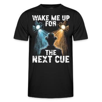 Lighting technician Lighting technician Lighting technology - Men's Functional T-Shirt - black - Front - AI Model Male 178 dark (178cm)