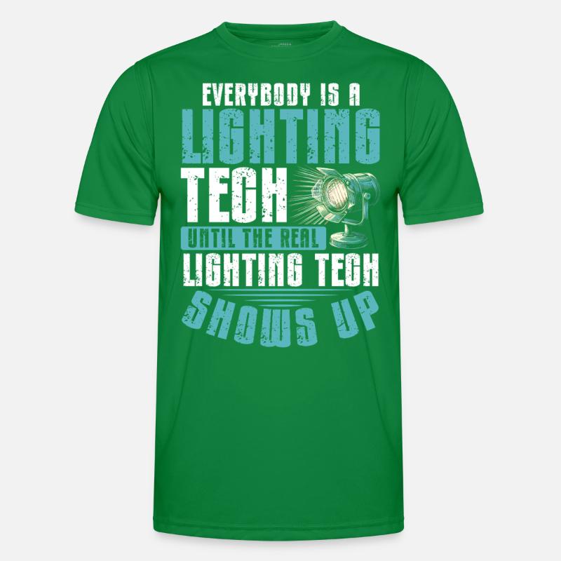 Lichttechniker Beleuchtungstechniker Lichttechnik Männer Funktions-T-Shirt