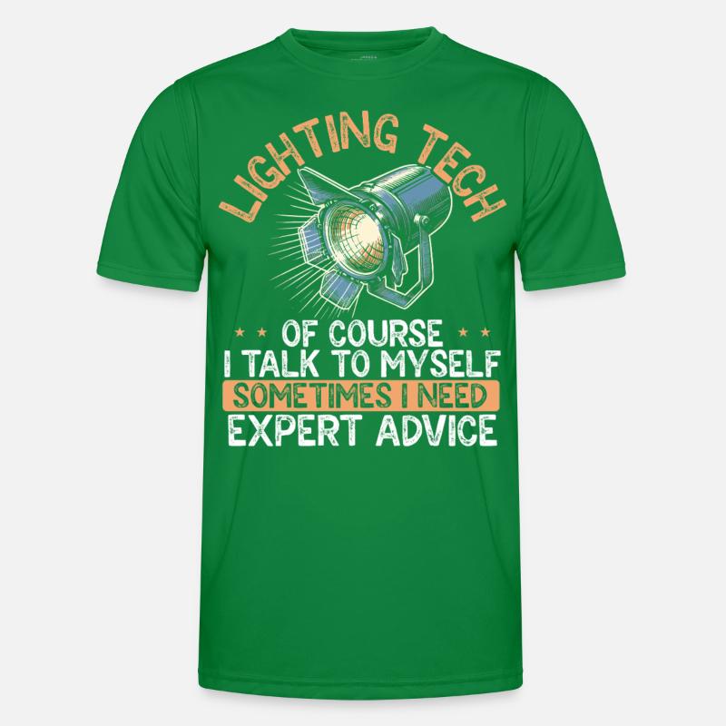 Lichttechniker Beleuchtungstechniker Lichttechnik Männer Funktions-T-Shirt