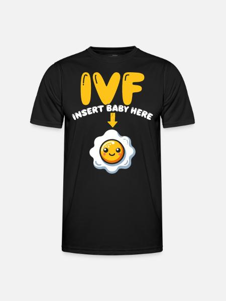 Awareness of Infertility IVF Fertilization - Men's Functional T-Shirt - black