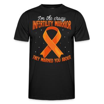 Infertility awareness IVF fertilization - Men's Functional T-Shirt - black - Front - AI Model Male 178 dark (178cm)