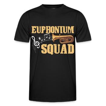 Euphonium Euphoniumspieler Blechbläser Euphonist - Männer Funktions-T-Shirt - Schwarz - Vorne - AI Model Male 178 dark (178cm)