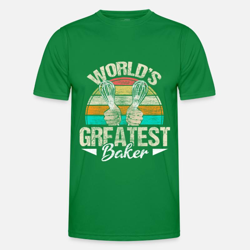 Baking Baker Kitchen Gift Men's Functional T-Shirt