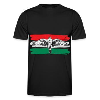 Hungary Origin Gift idea - Men's Functional T-Shirt - black - Front - AI Model Male 178 dark (178cm)