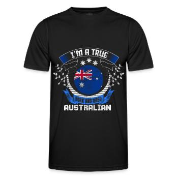 Australie Kangaroo Continent Cadeau - T-shirt sport Homme - noir - Devant - AI Model Male 178 dark (178cm)