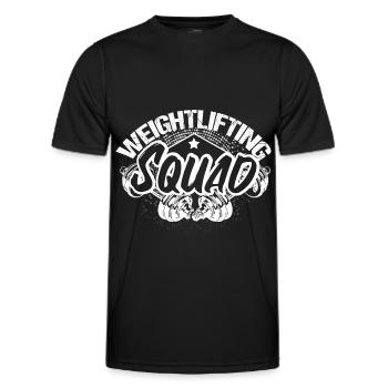 Krafttraining Muskelaufbau Bodybuilder Geschenk - Männer Funktions-T-Shirt - Schwarz - Vorne - AI Model Male 178 dark (178cm)