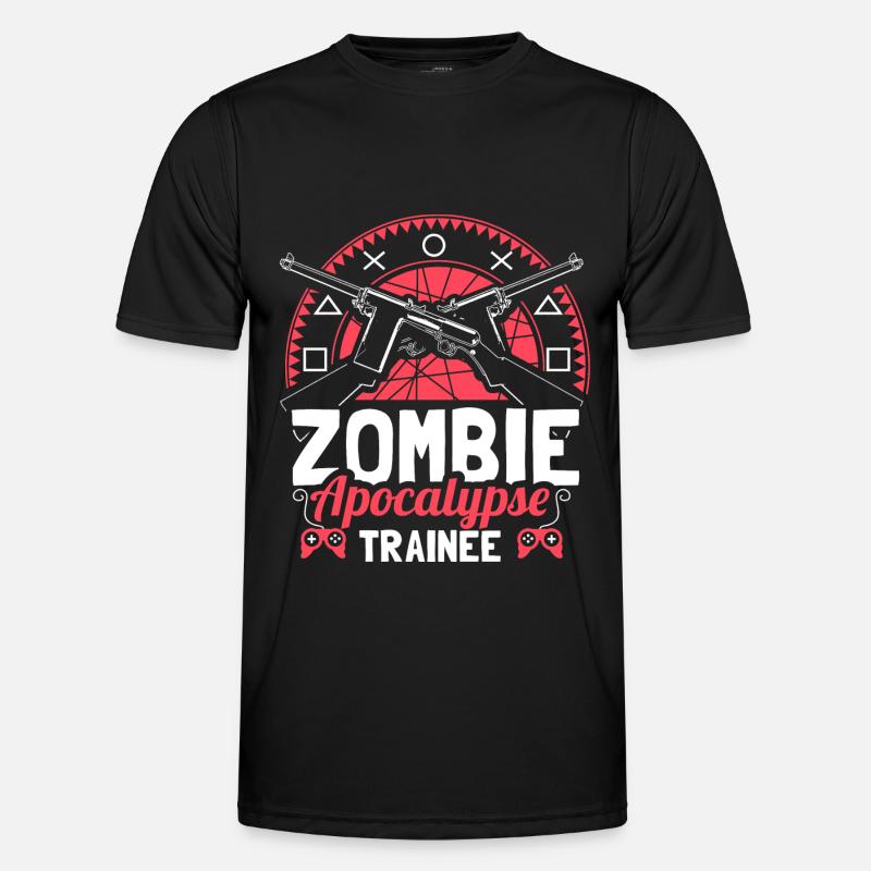 Zombie Apokalypse Virus Monster Geschenkidee - Männer Funktions-T-Shirt - Schwarz