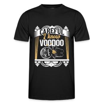 Horreur de poupée vaudou - T-shirt sport Homme - noir - Devant - AI Model Male 178 dark (178cm)
