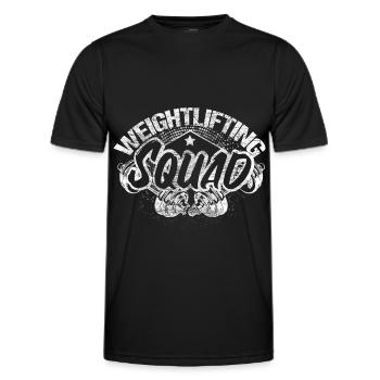 Krafttraining Muskelaufbau Workout Geschenkidee - Männer Funktions-T-Shirt - Schwarz - Vorne - AI Model Male 178 dark (178cm)