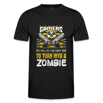 Zombie Apokalypse Waffen Monster - Männer Funktions-T-Shirt - Schwarz - Vorne - AI Model Male 178 dark (178cm)