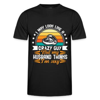 Cadeau de partenariat de mariage gay - T-shirt sport Homme - noir - Devant - AI Model Male 178 dark (178cm)