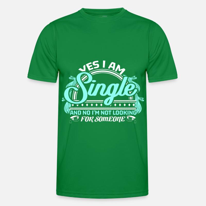 Single Solo Spruch Geschenkidee Männer Funktions-T-Shirt