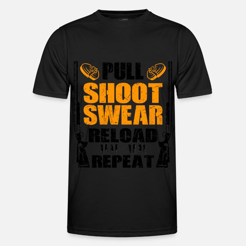 Skeet Sprüche | Wurfscheiben Tontaube Geschenkidee Männer Funktions-T-Shirt