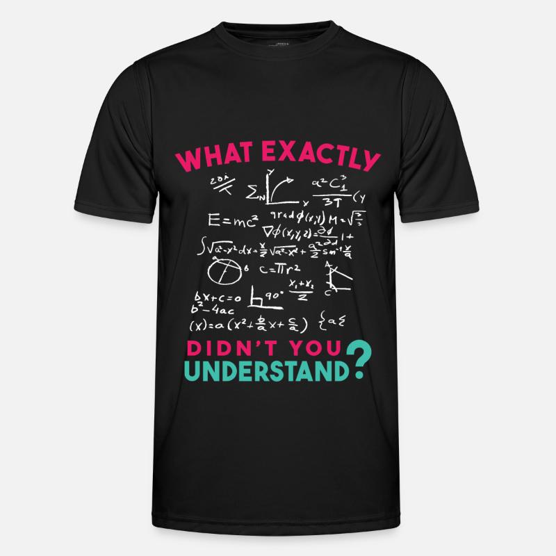 Physics Math Formula Joke - Men's Functional T-Shirt - black