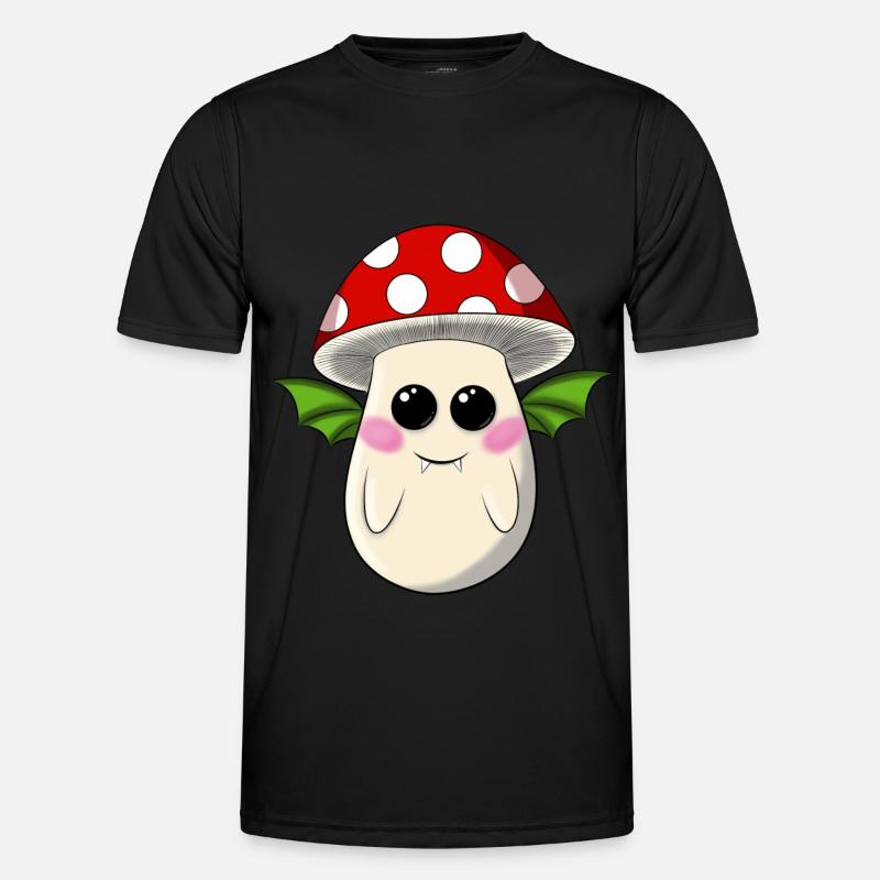 Toadstool bat - Men's Functional T-Shirt - black