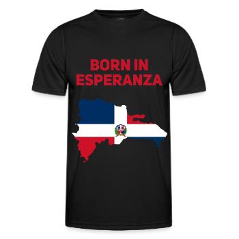 Esperanza Dominikanische Republik - Männer Funktions-T-Shirt - Schwarz - Vorne - AI Model Male 178 dark (178cm)