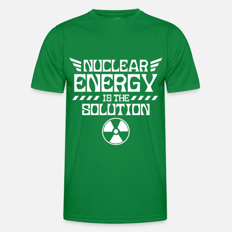 Atomkraft ist die Lösung Atom Kernkraft Nuklear Männer Funktions-T-Shirt